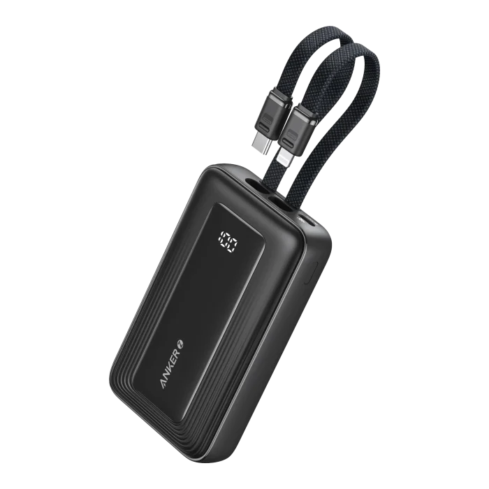 Anker Zolo 10000mAh 35W Power Bank with Built-in Dual USB-C Cable