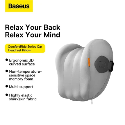 Baseus ComfortRide Series Car Headrest & Lumbar Pillow Set