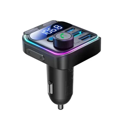Joyroom JR-CCB01 48W Dual-Mic Car Wireless FM Transmitter