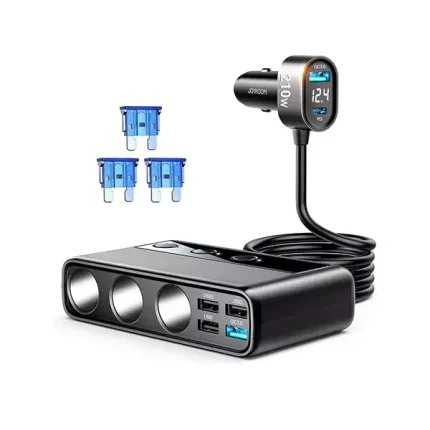 Joyroom JR-CL06 210W 9-in-1 Cigarette Lighter Car Charger Adapter