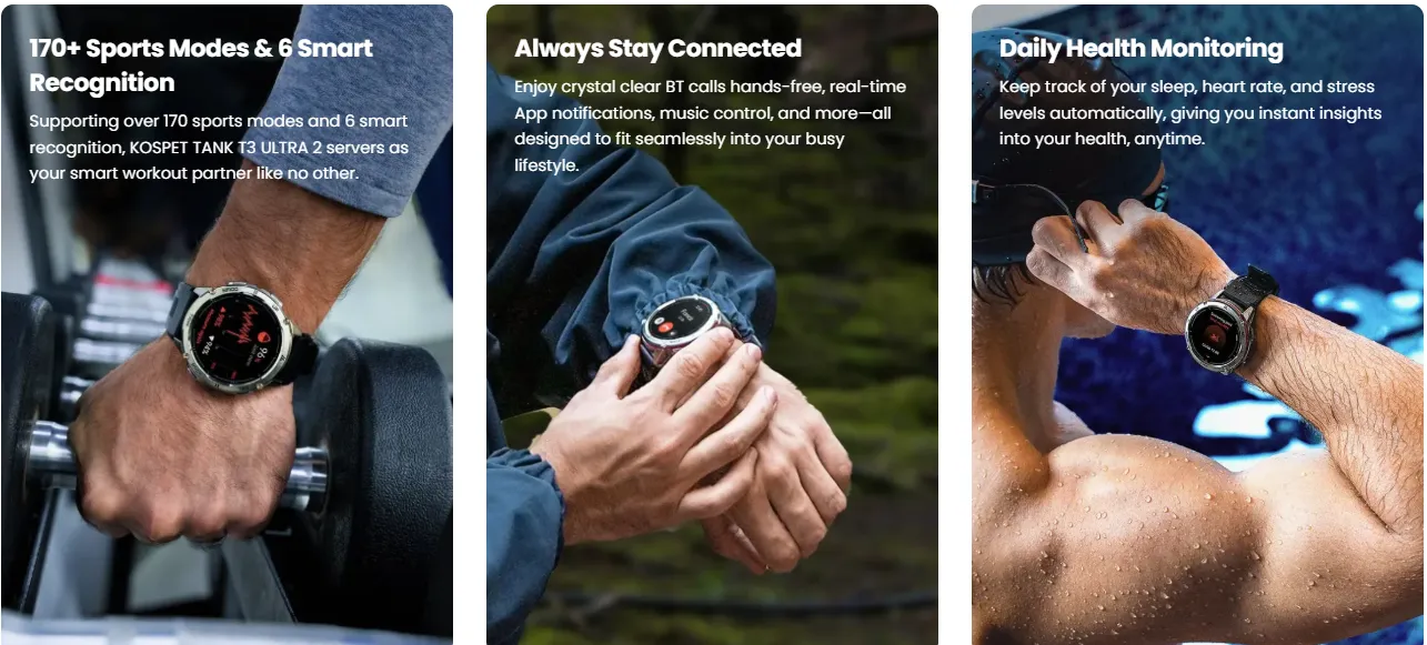 KOSPET TANK T3 ULTRA 2 Special Edition Smart Watch with GPS