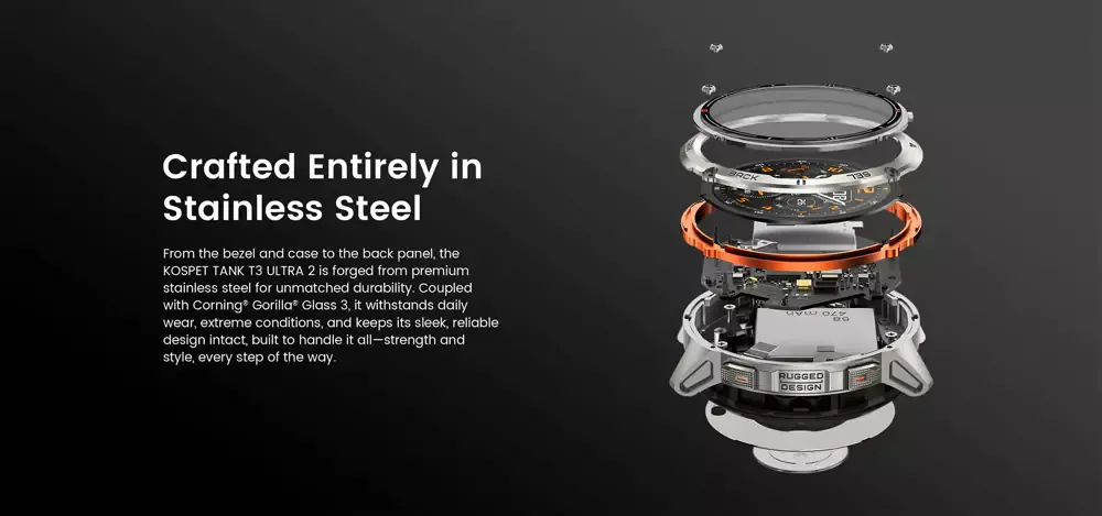 KOSPET TANK T3 ULTRA 2 Special Edition Smart Watch with GPS