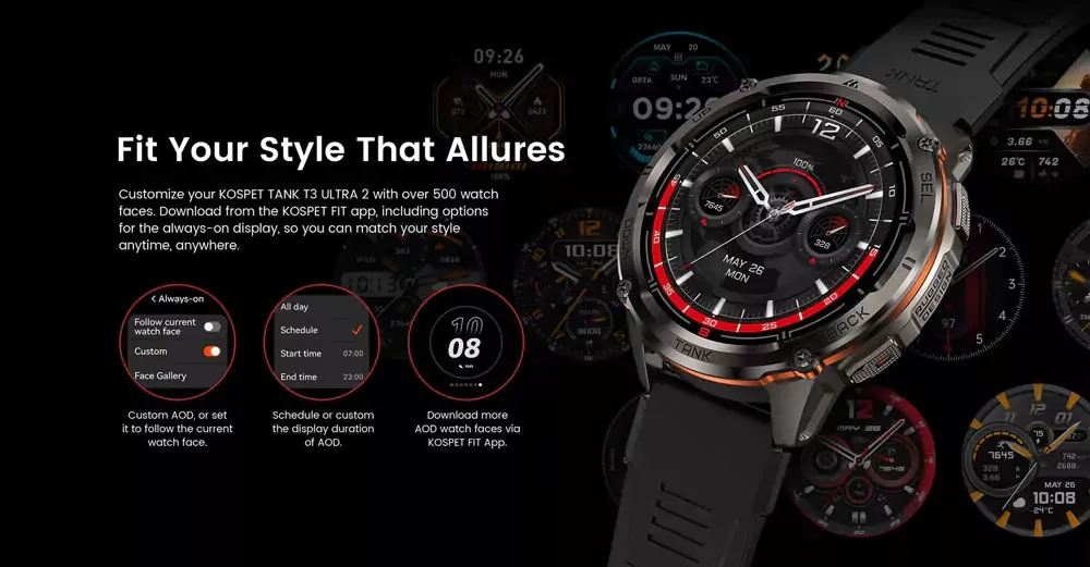 KOSPET TANK T3 ULTRA 2 Special Edition Smart Watch with GPS