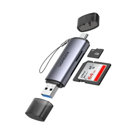 UGREEN 2-in-1 USB C OTG Card Reader CM185 (50705)