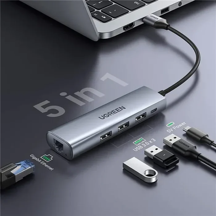 UGREEN CM475 5-in-1 Multifunctional USB Hub (60554)