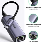 UGREEN USB C to Ethernet Adapter CD255 (60550)
