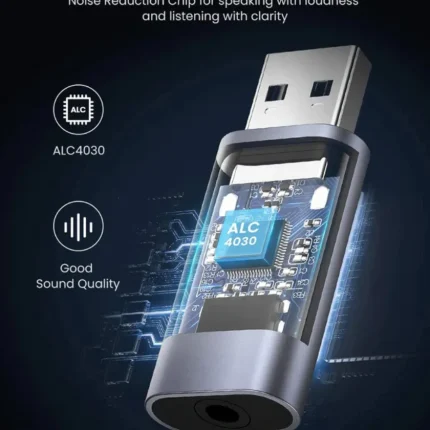 UGREEN USB to Audio Jack USB External Sound Card 3.5mm Audio Adapter CM383 (80864)