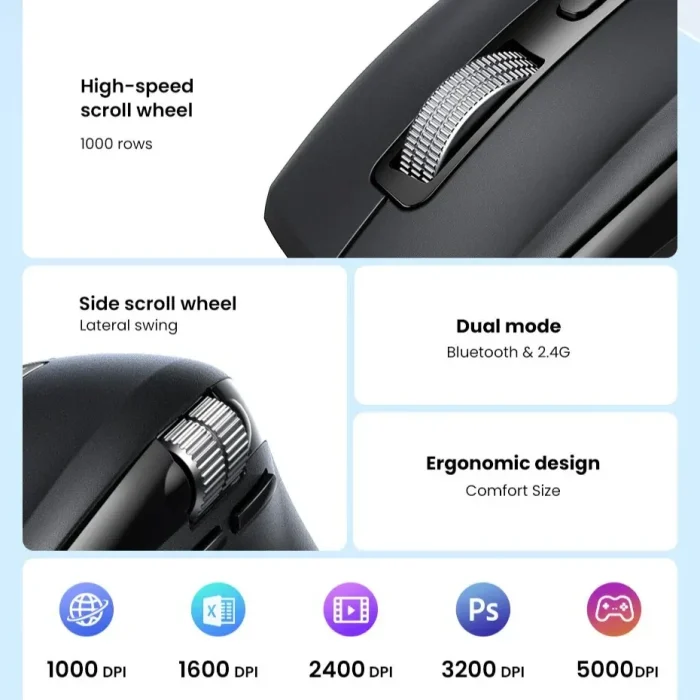 Ugreen M751 Multi-mode Wireless Mouse (55468)