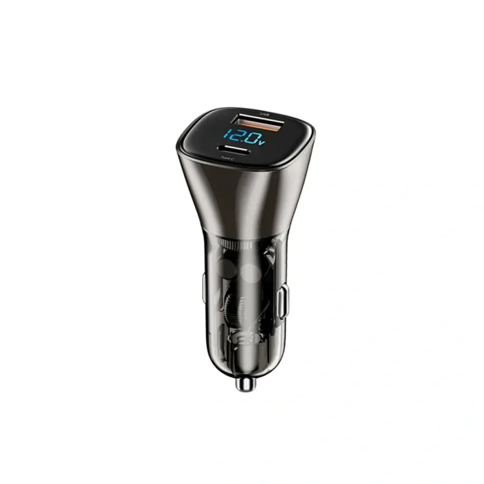 WiWU 72W Fast Charging Car Charger USB + Type-C Dual Ports PS500