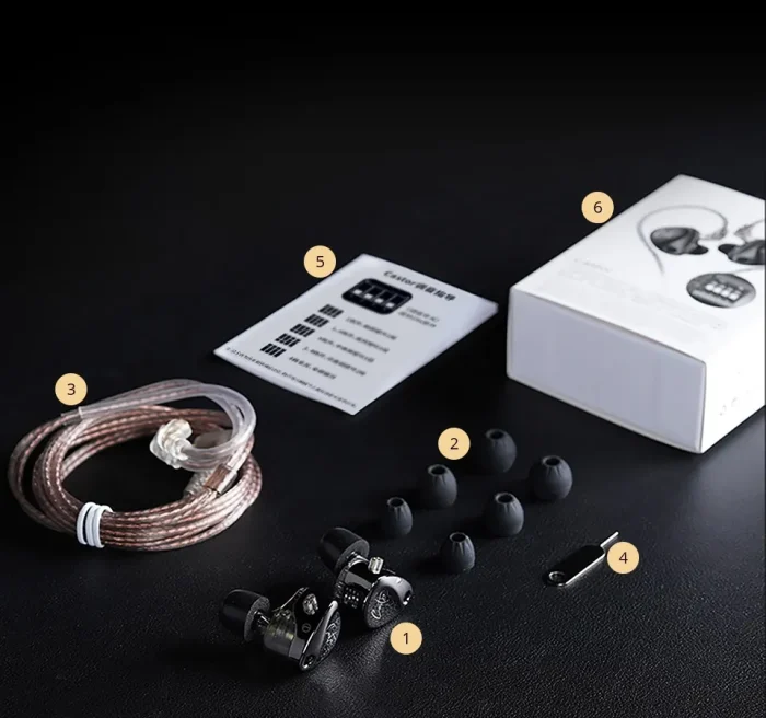 KZ Castor Tuning Adjustable Dual Driver IEM Earphones