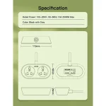 LDNIO SC2018 Universal Outlet Extension Cord-5M/10M