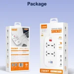 LDNIO SC4407C Universal Outlet 45W USB Power Strip with 4 AC outlets