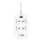 LDNIO SC4407C Universal Outlet 45W USB Power Strip with 4 AC outlets