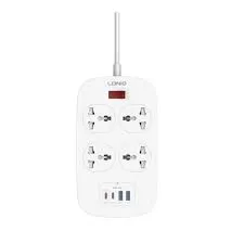 LDNIO SC4407C Universal Outlet 45W USB Power Strip with 4 AC outlets