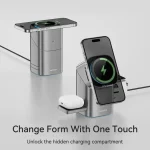 Maxco Geometry Series II Qi2 Full Touch 3in1 Magnetic Wireless Charger MW15