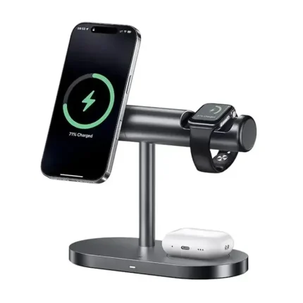 Maxco Qi2 Magnetic Wireless Charger Stand with Ambient Light MW16