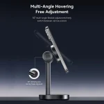 Maxco Qi2 Magnetic Wireless Charger Stand with Ambient Light MW16