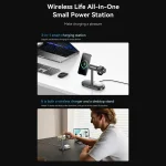 Maxco Qi2 Magnetic Wireless Charger Stand with Ambient Light MW16