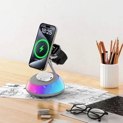 WiWU Aurora Qi2 3 in 1 Wireless charger Wi-W036