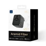 WiWU Wi-UA010 45W GaN Aramid Fiber Warrior Universal Adapter