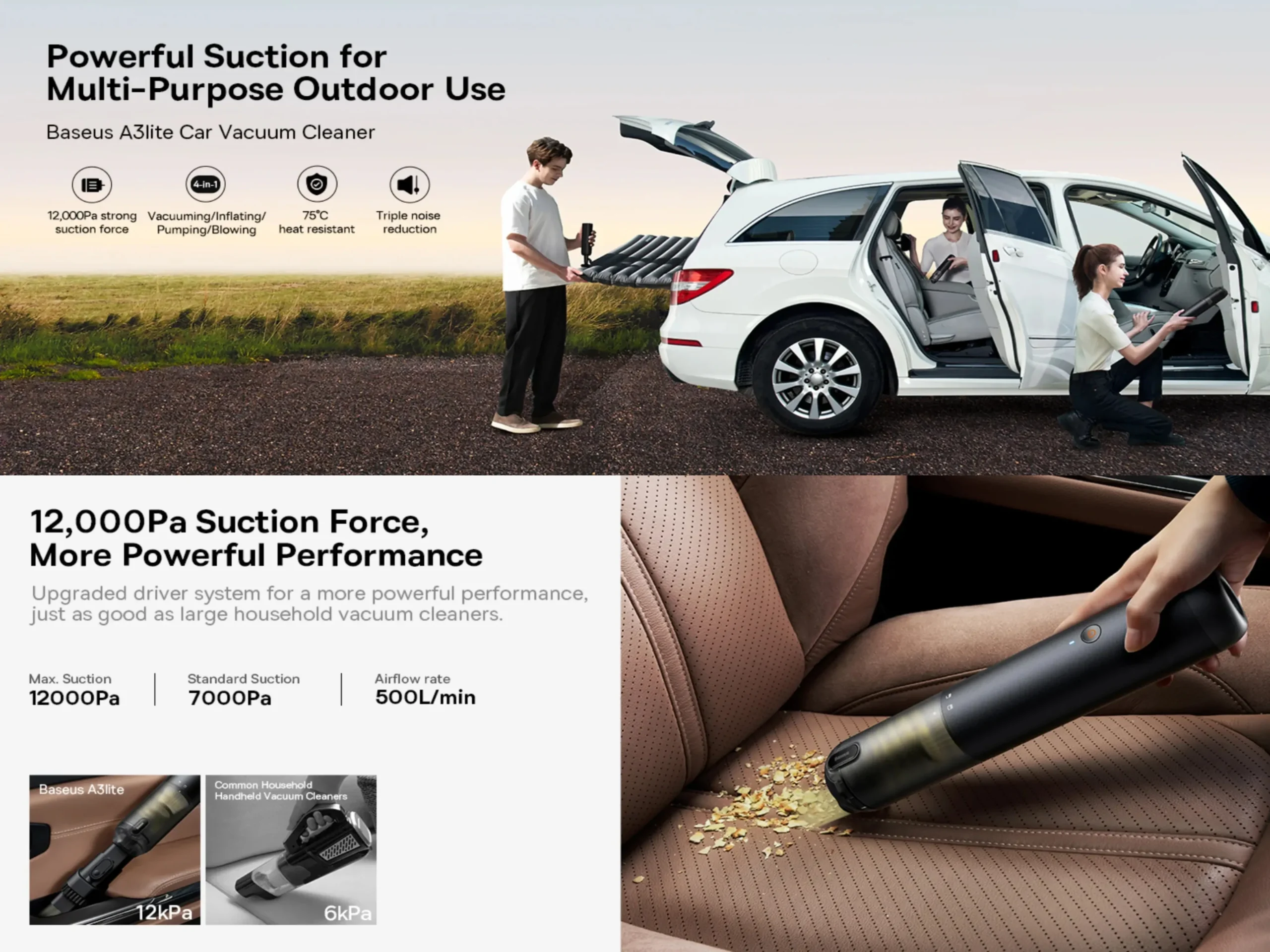 Baseus A3 lite Car Vacuum Cleaner