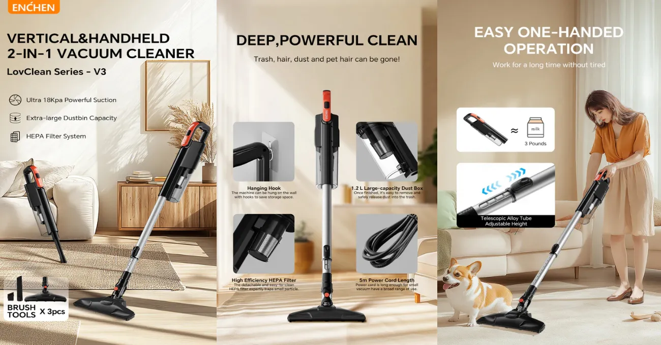 ENCHEN V3 Handheld Vacuum Cleaner High Power