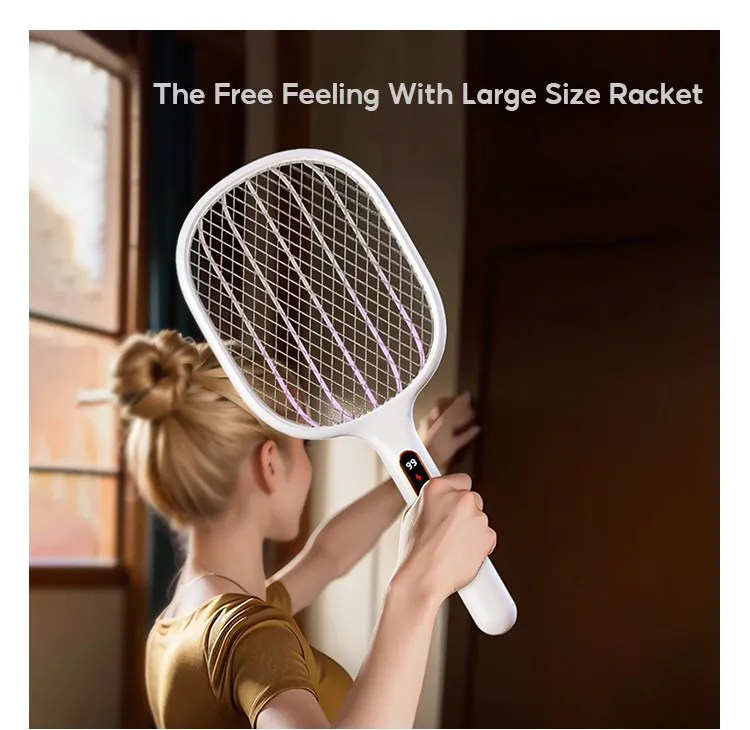 Qualitell S1 Smart Digital Display Electric Mosquito Swatter