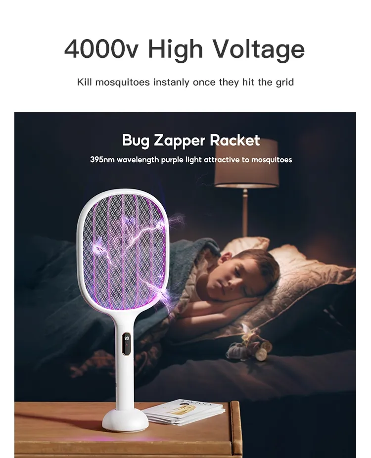 Qualitell S1 Smart Digital Display Electric Mosquito Swatter