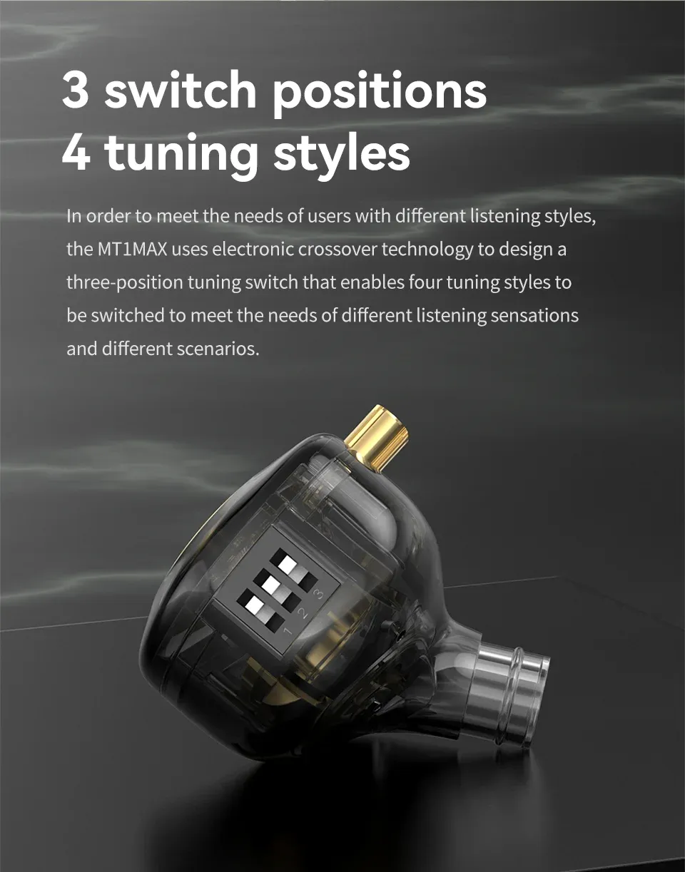 TRN MT1 MAX 10mm Dual Magnet Dynamic Driver IEM