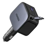UGREEN Nexode Car Charger 145W with Retractable USB-C Cable EC604 (55910)