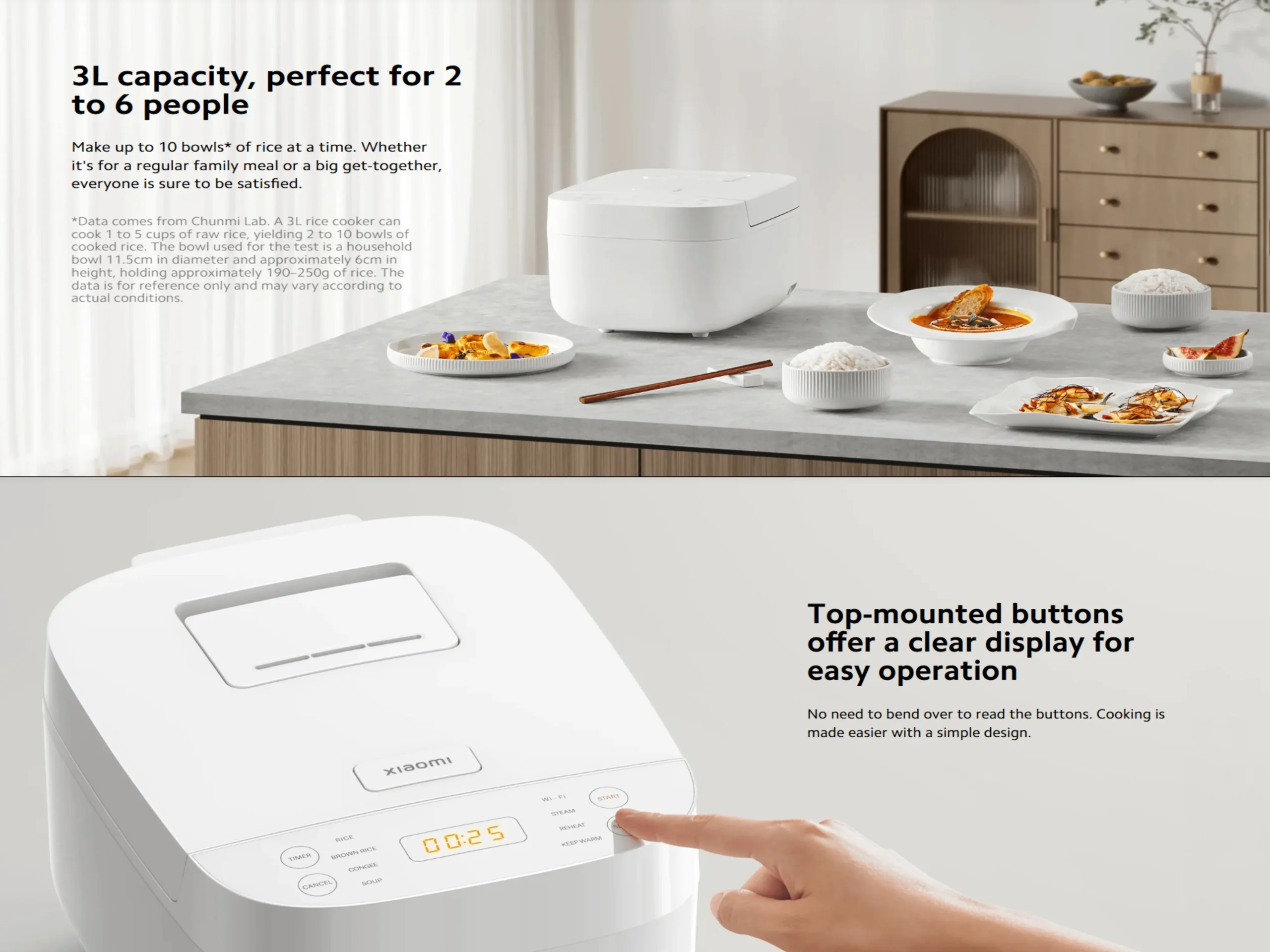 Xiaomi Mijia Smart Rice Cooker N1 3L 650W 50Hz