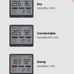 JIMIHONE JM-G3002 Digital Clock Thermometer Humidity Monitor
