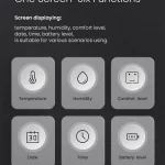 JIMIHONE JM-G3002 Digital Clock Thermometer Humidity Monitor