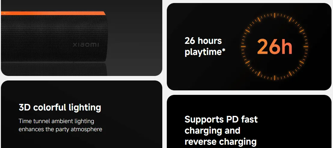 Xiaomi Sound Party 50W Speaker MDZ-39-DB with Harman AudioEFX