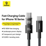 Baseus Display 2 Fast Charging Data Cable Type-C to Type-C 100W