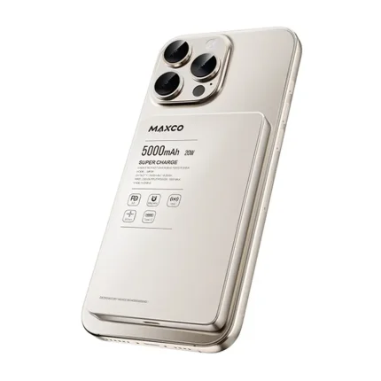 MAXCO 5000mAh 20W Magnetic Wireless Charging Power Bank MP38