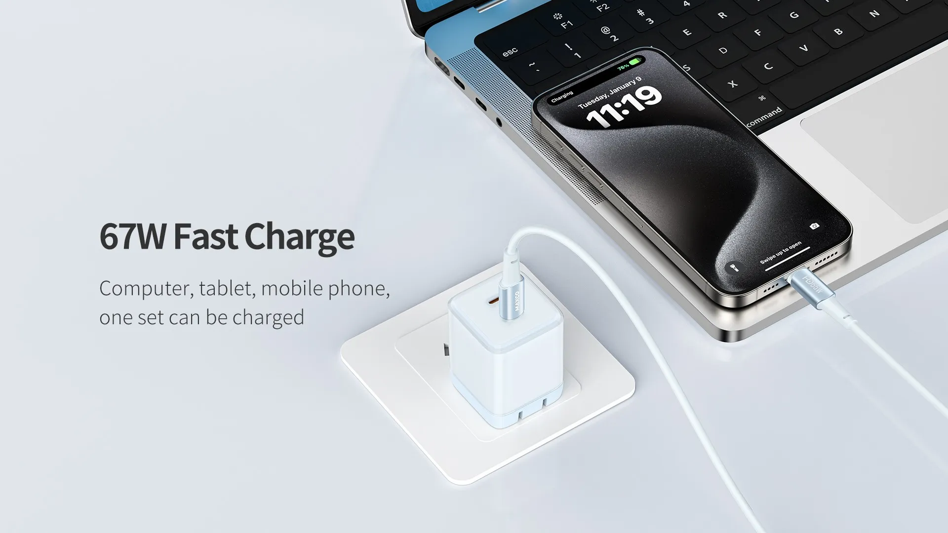 Maxco 67W GaN Fast Charger (MC20CC)